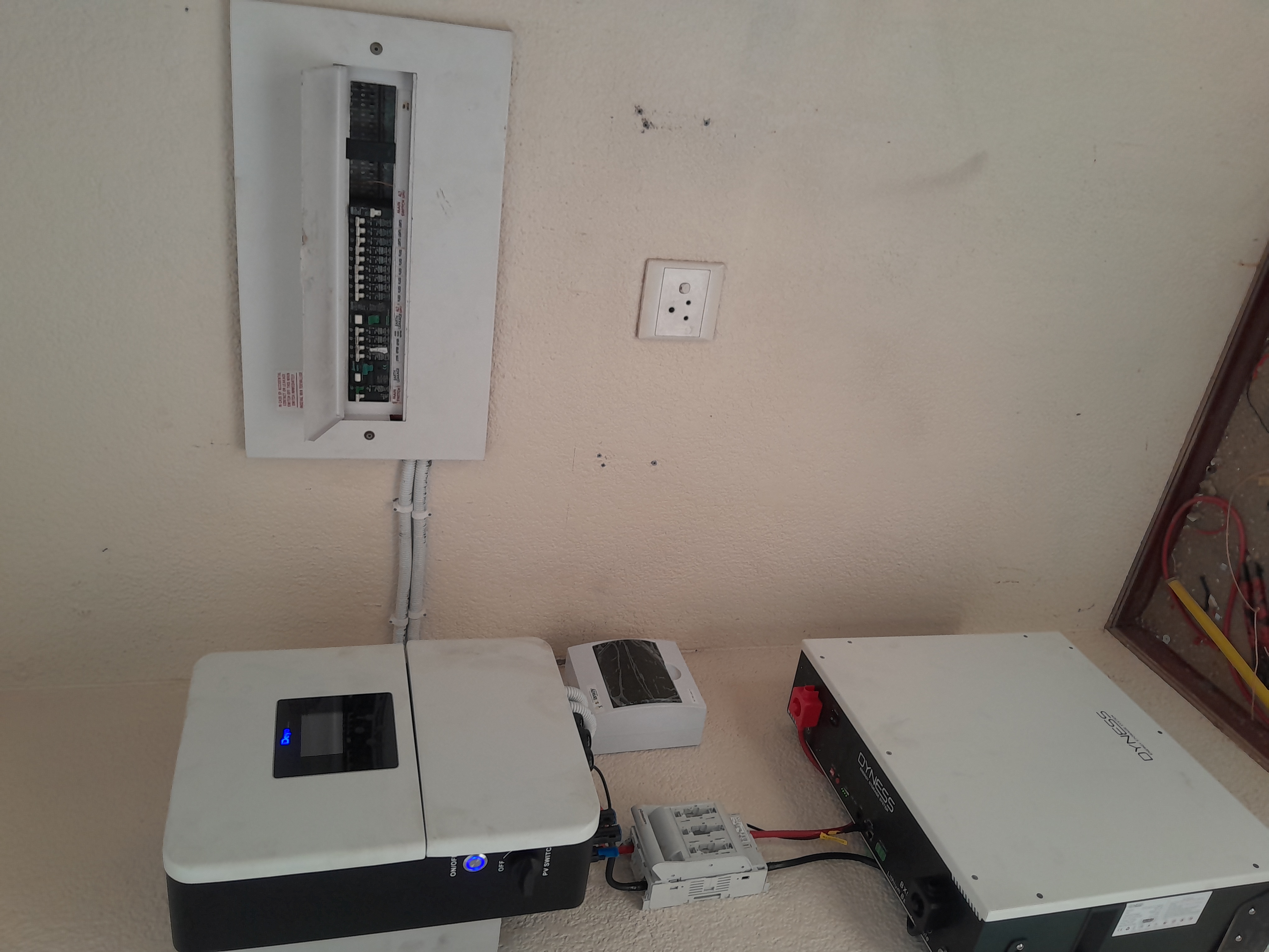 Clean and properly labeled DB board installation